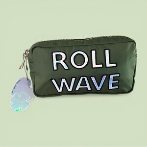 NWT Stoney Clover “Roll Wave” Small Pouch In Olive